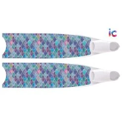 Palmes De Plongée Fibre De Verre WAVES PURPLE BI-FINS LEADERFINS