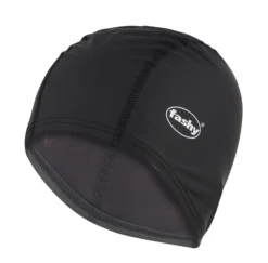 BONNET DE BAIN LYCRA MODELE LONGUE NOIR FASHY