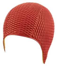 Bonnet De Bain Gaufré BUBBLE CAP ROUGE BECO