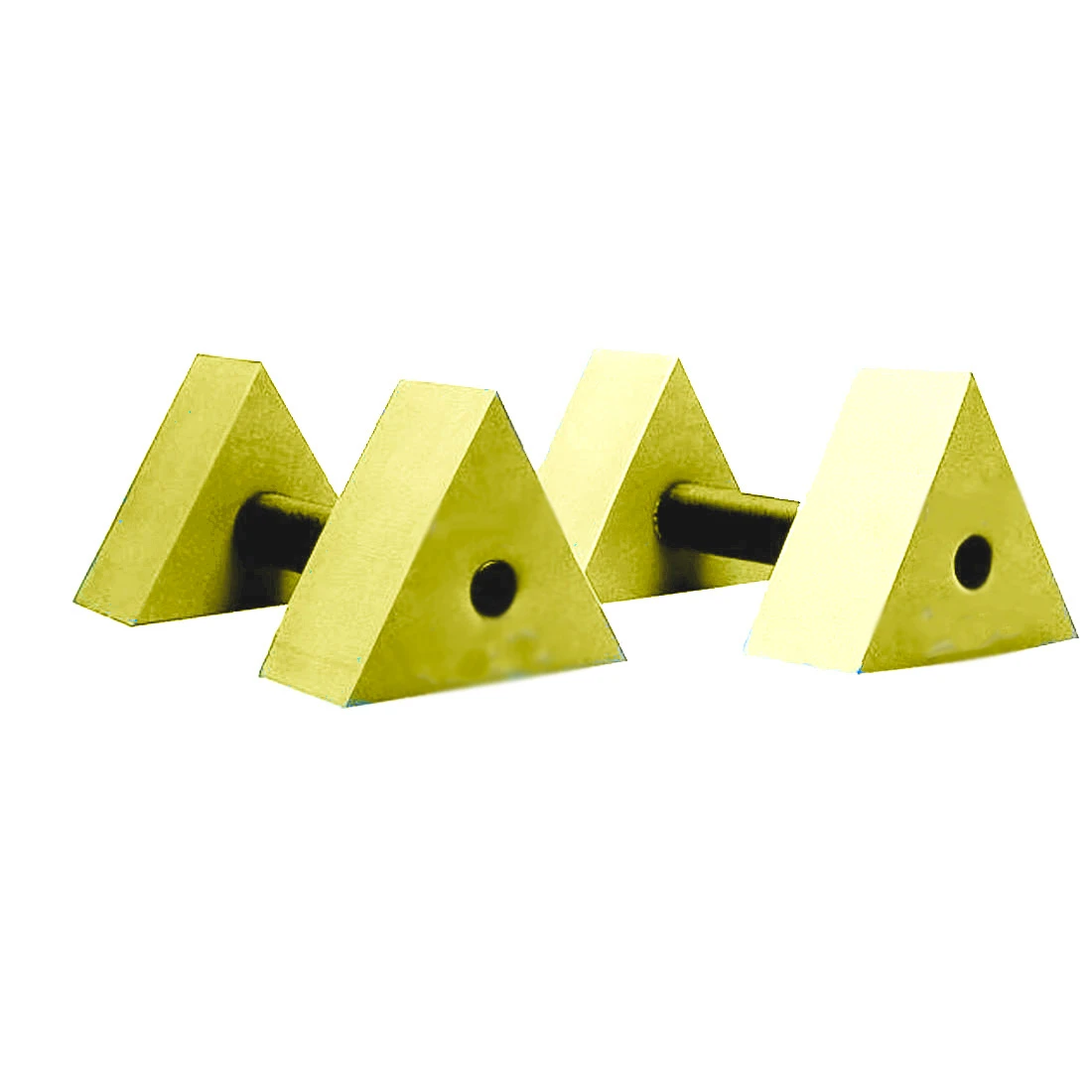 HALTERES AQUATIQUES TRIANGULAIRES JAUNE CALUNEA 1 HALTERES AQUATIQUES TRIANGULAIRES JAUNE CALUNEA