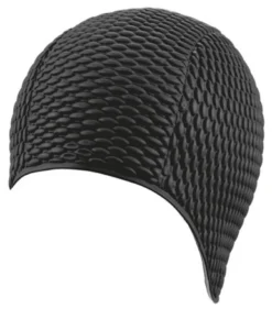 Bonnet De Bain Gaufré BUBBLE CAP NOIR BECO