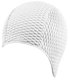 Bonnet De Bain Gaufré BUBBLE CAP BLANC BECO