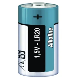 PILE BÂTON ALCALINE LR20 - LOT DE 2