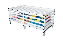 CHARIOT DE RANGEMENT EN PVC AVEC COUVERCLE LARGE GOLFINHO