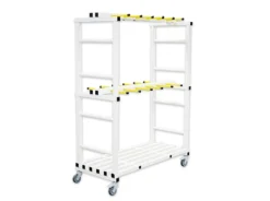 CHARIOT DE RANGEMENT DOUBLE POUR CEINTURES D'AQUAGYM EN PVC GOLFINHO