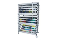 CHARIOT DE RANGEMENT POUR ACCESSOIRES DE NATATION / AQUAGYM EN PVC LARGE GOLFINHO