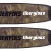 Palmes De Plongée Fibre De Verre GREEN CAMOUFLAGE FINS LEADERFINS