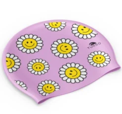Bonnet De Bain Silicone HAPPY FLOWERS ROSE TURBO