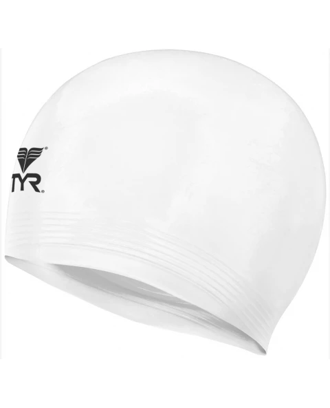 BONNET DE BAIN ENFANT SOLID LATEX BLANC TYR 1 BONNET DE BAIN ENFANT SOLID LATEX BLANC TYR