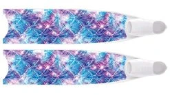 Palmes De Plongée Fibre De Verre MERMAID GALAXY SEMI TRANSPARENT BI-FINS LEADERFINS