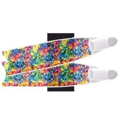 Palmes De Plongée Fibre De Verre BRICK SEMI-TRANSPARENT BI-FINS LEADERFINS