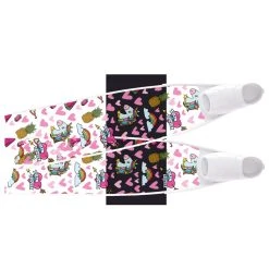 Palmes De Plongée Fibre De Verre GIRL POWER SEMI-TRANSPARENT BI-FINS LEADERFINS