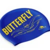 Bonnet De Bain Silicone BUTTERFLY BLEU ROYAL TURBO