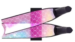Palmes De Plongée Fibre De Verre MERMAID SEMI-TRANSPARENT BI-FINS LEADERFINS
